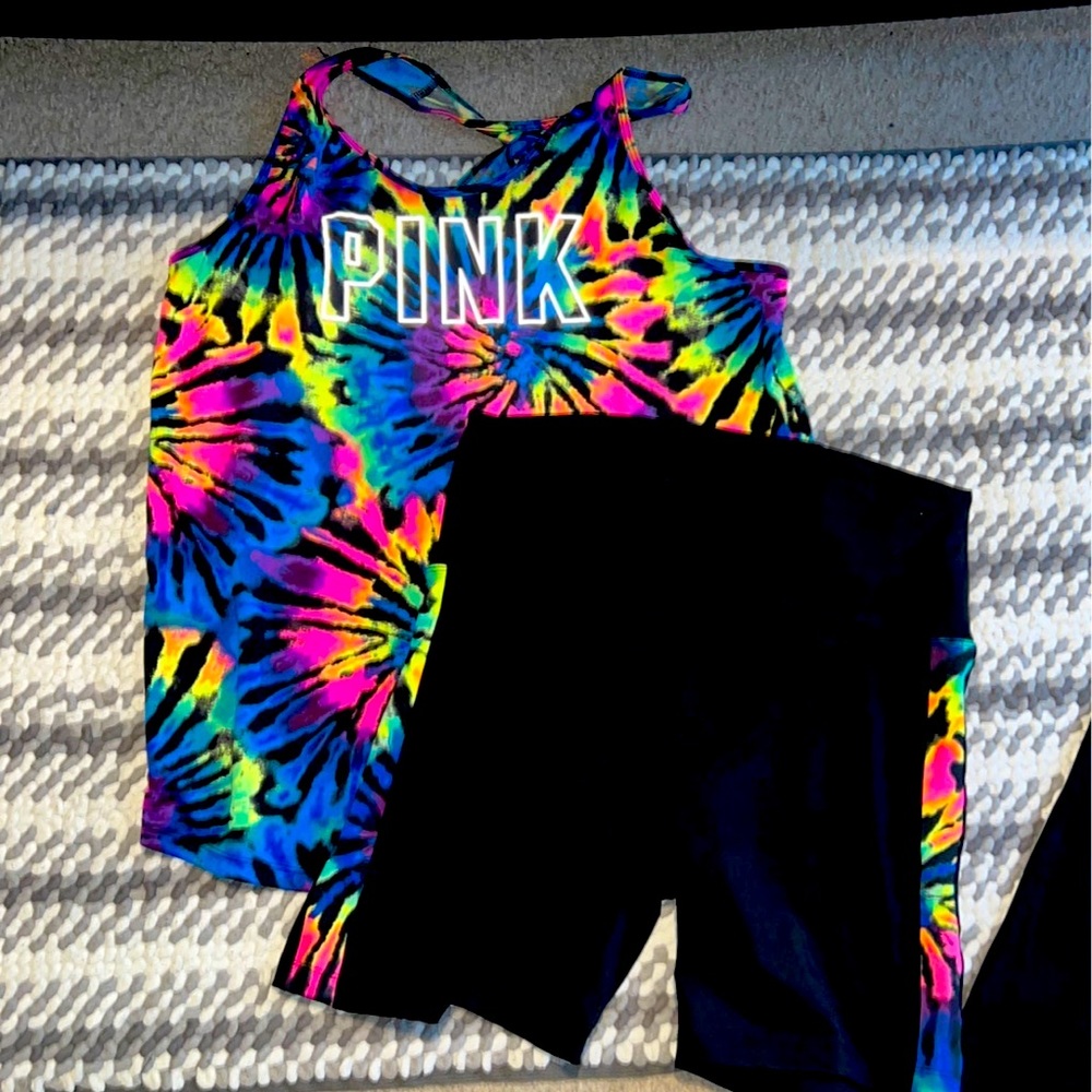 PINK TIE DYE SET